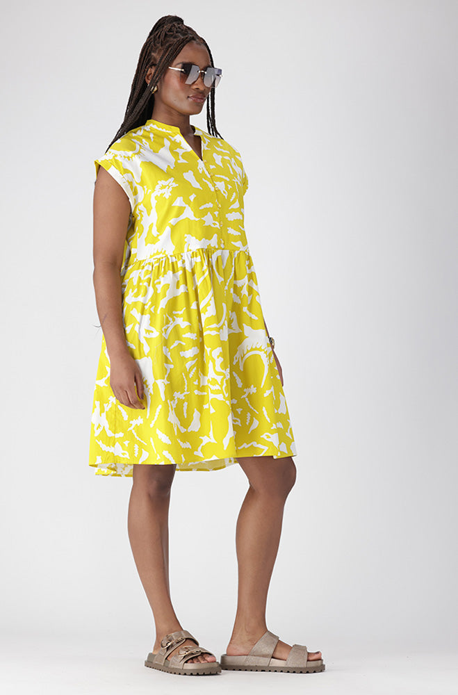 CALLISTA PRINTED TIERED DRESS