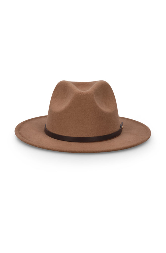 RUEBEN FEDORA FELT HAT - STONE