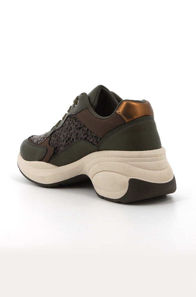 Footwear | Pierre Cardin Ellen Textured Sneaker _ 157251 Fatigue Sneakers