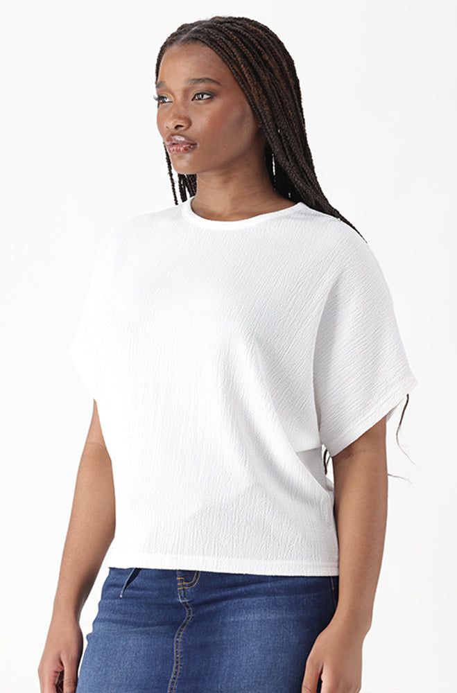 ELENA TEXTURED TOP