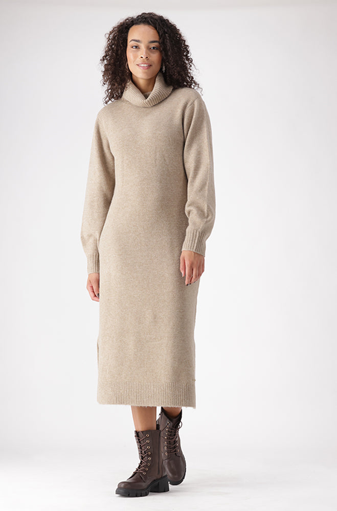 CELESTE CHUNKY KNITWEAR DRESS