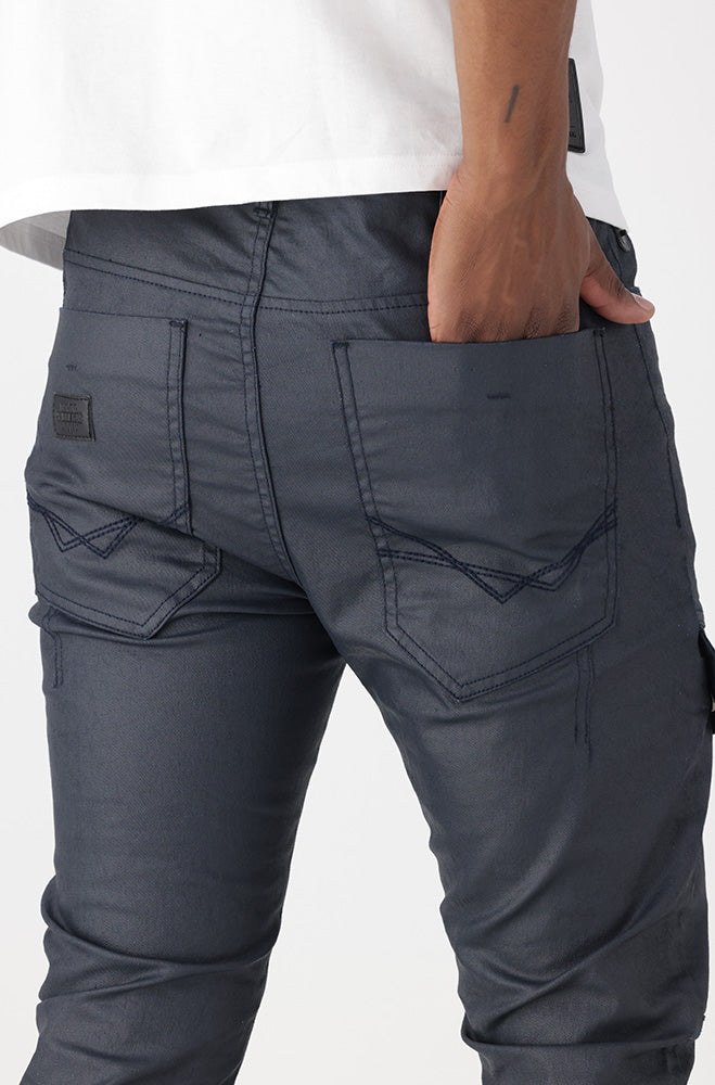Mens | Zenvia Coated Tapered Fit Denim Jeans