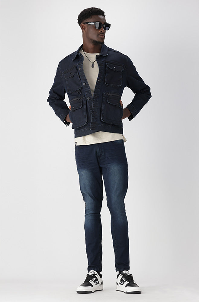 Mens | Carlton Denim Jacket _ 164238 Dark Wash Trucker Jackets