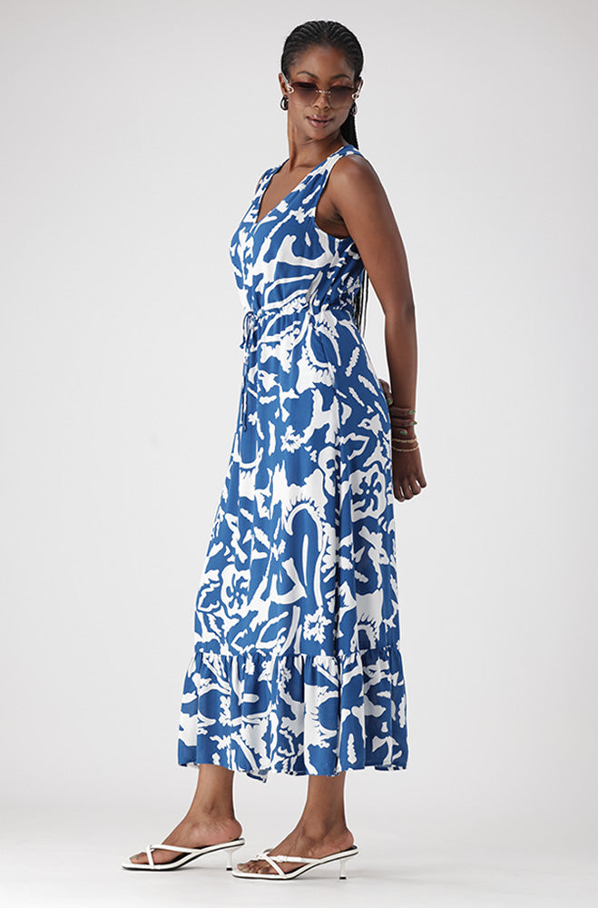 TAYLOR TIERED SLEEVELESS DRESS