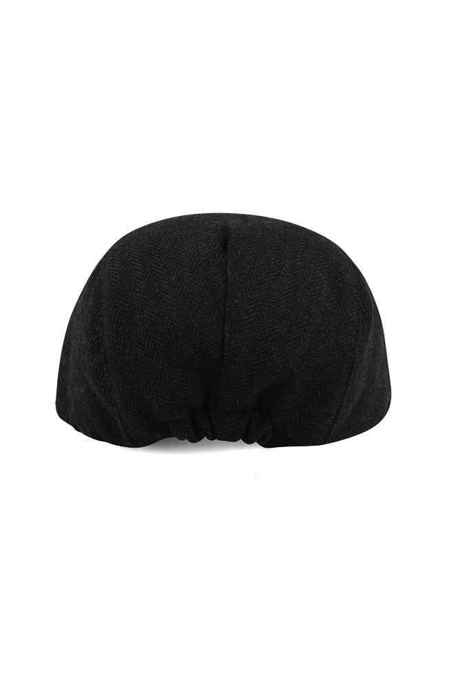 IVY NEWSBOY HAT - BLACK