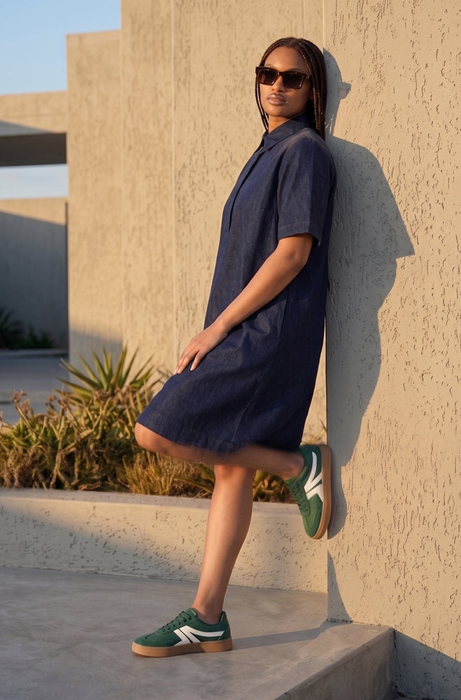 LILIANA DENIM SHIRT DRESS
