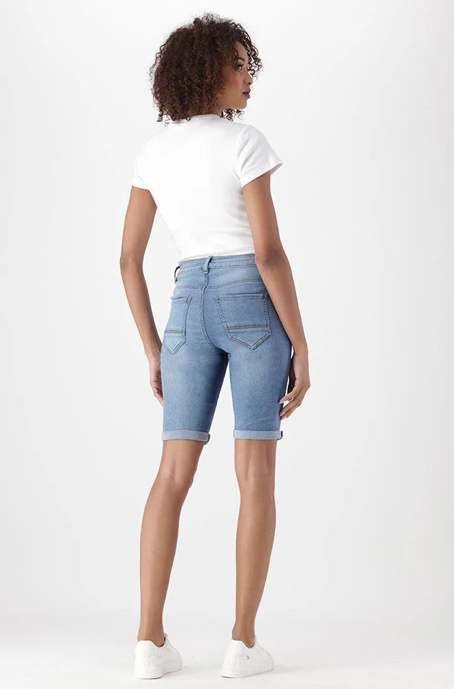 Ladies | Jenner Bermuda Shorts _ 151304 Mid Wash