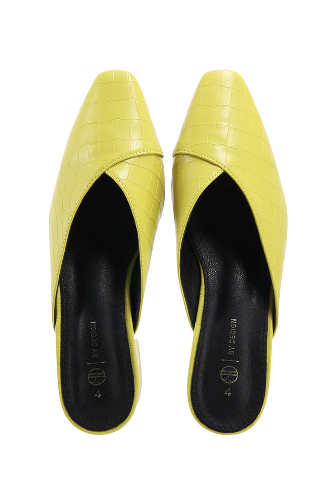 Zenobia Croc upper block heel