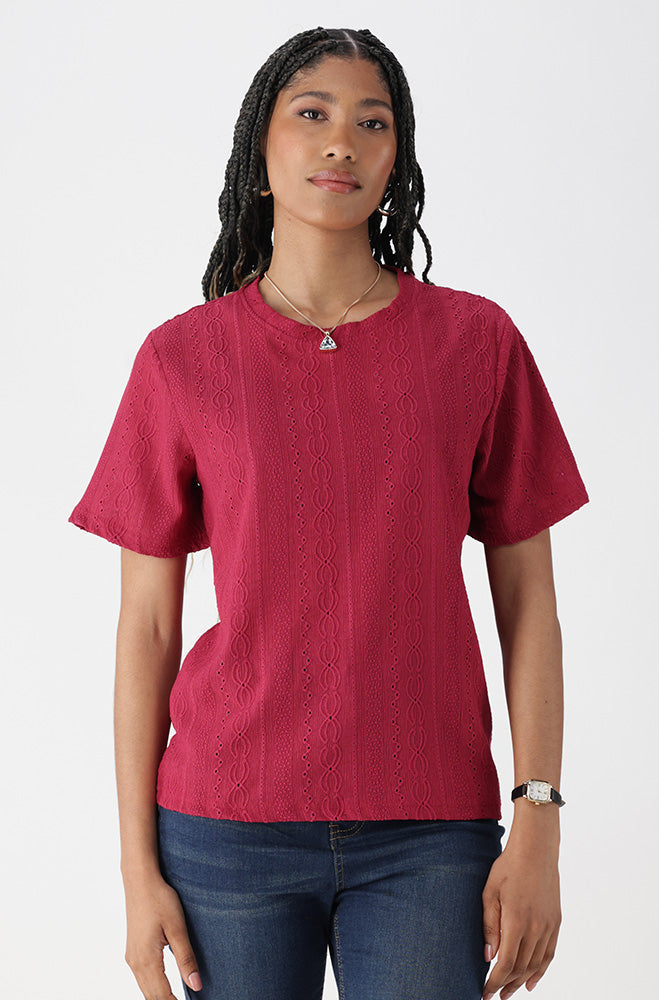 Ladies | Channel Textured Top T-shirts