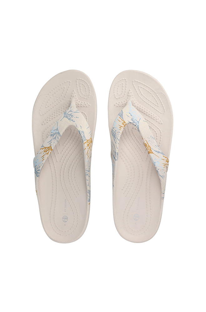 Carlita Blown eva printed toe post sandal