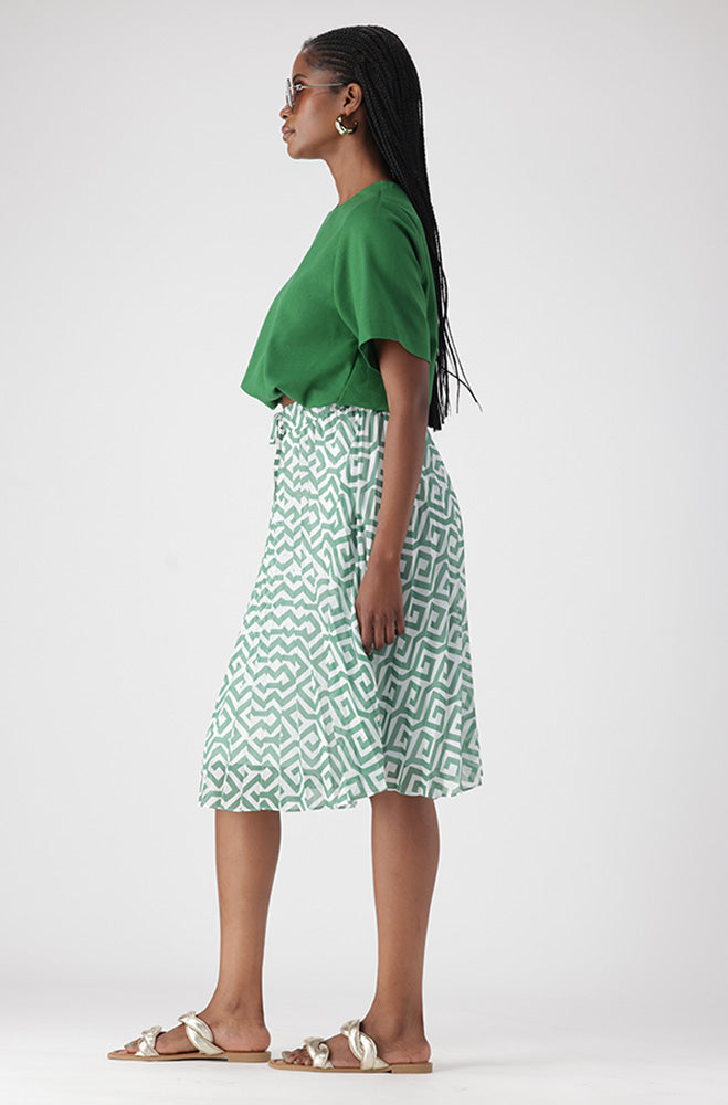 IVA LINEN BLEND DRAWCORD TOP