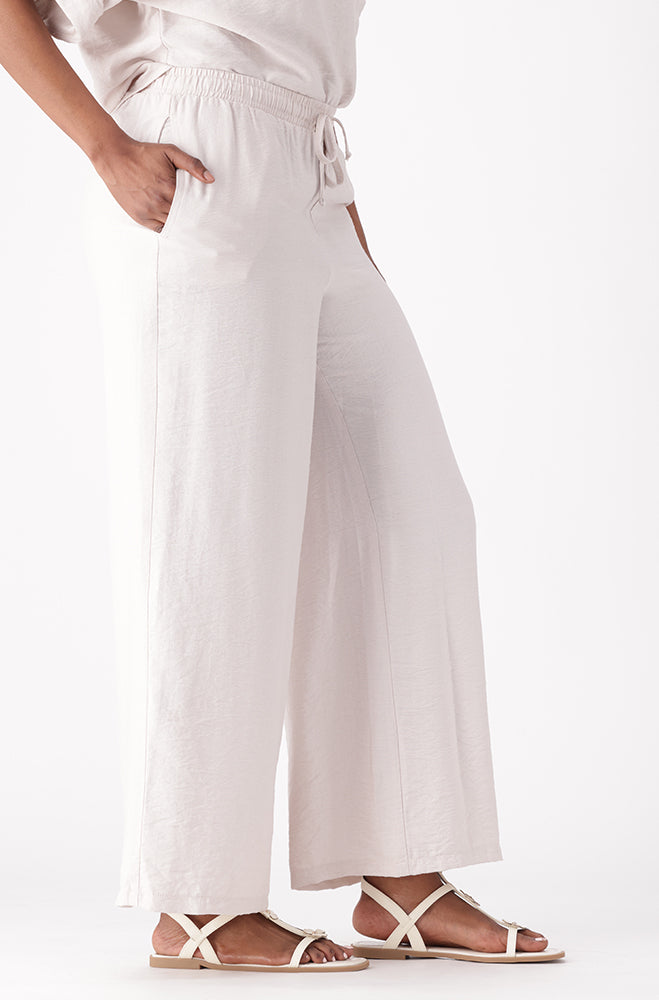 ARIELLA TEXTURED WIDE LEG PANTS