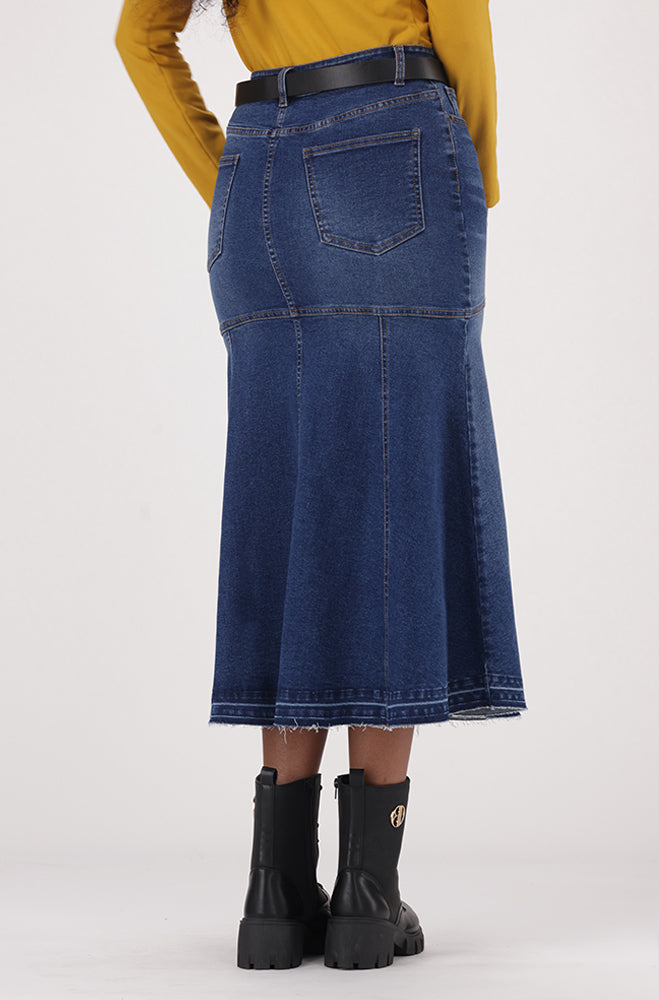 AZELIE DENIM FLARE SKIRT