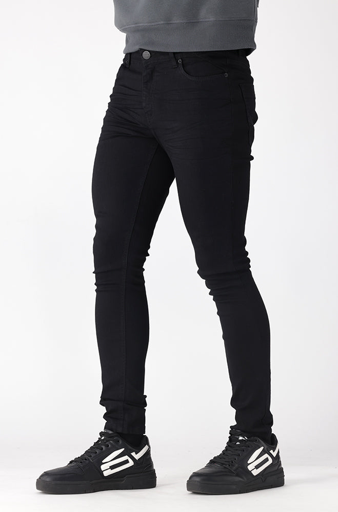 Mens | Amigos Super Skinny Denim _ 157139 Black Jeans