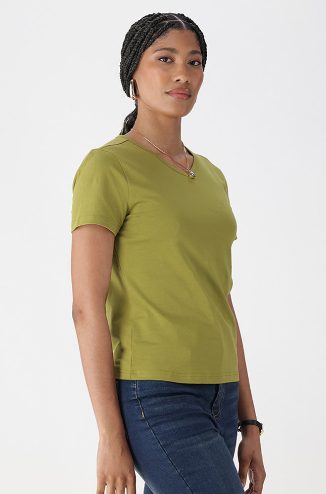 GRACE V NECK TEE