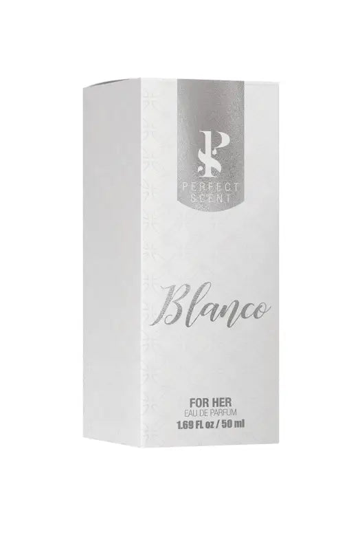 White perfume box for women, 50 ml.