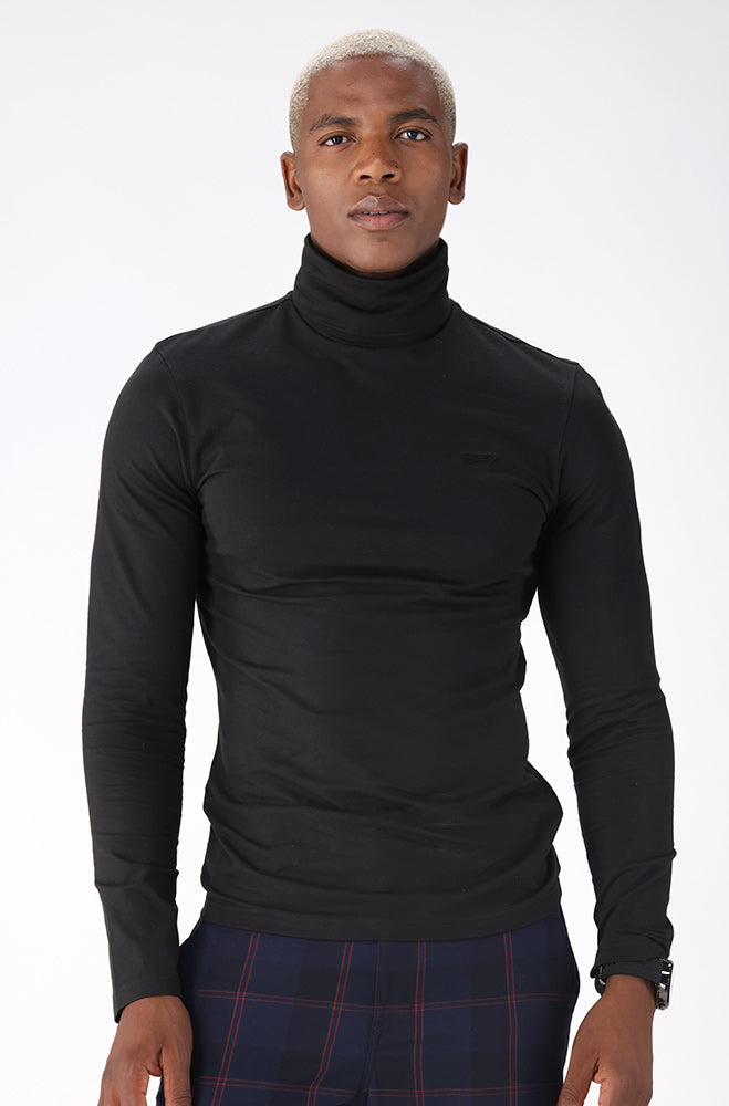 Mens | Palmer Polo Neck _ 159032 Black Sweaters