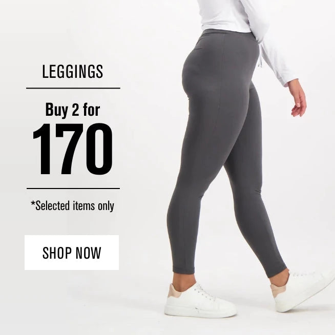 DEAL: Ladies Selected Leggings 2 for R170 – Dunns