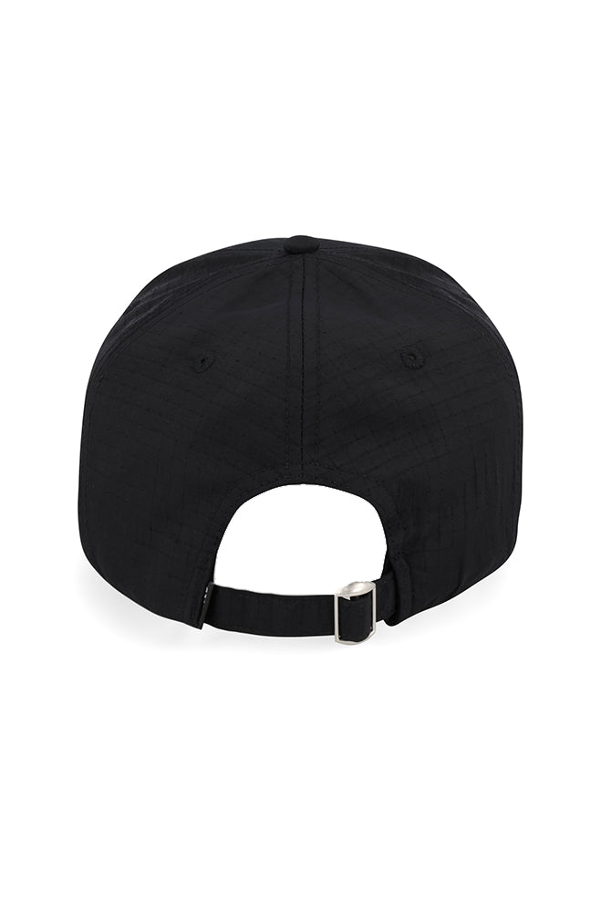 COLE EMBROIDERED PEAK-CAP - BLACK