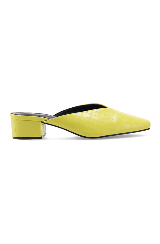 Zenobia Croc upper block heel
