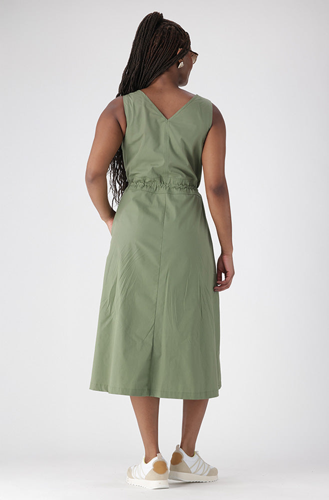 JUNIA SLEEVELESS POPLIN DRESS