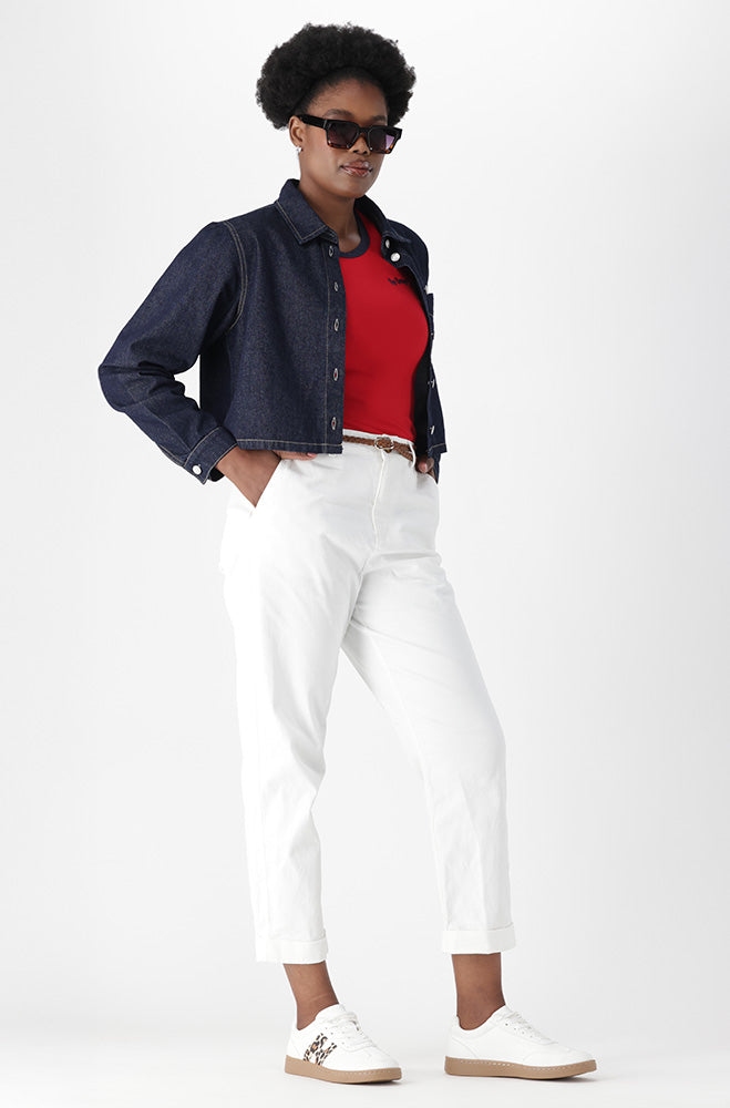 CORA BELTED CHINO