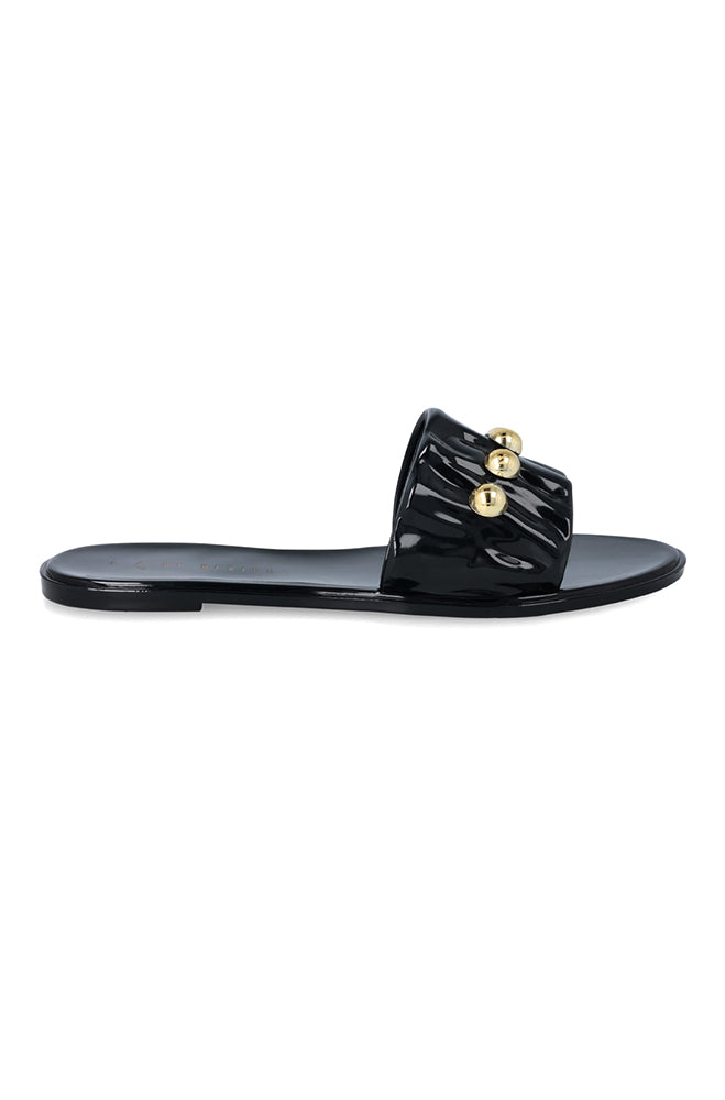 Footwear | Mila Frilled Pearl Jelly Sandals
