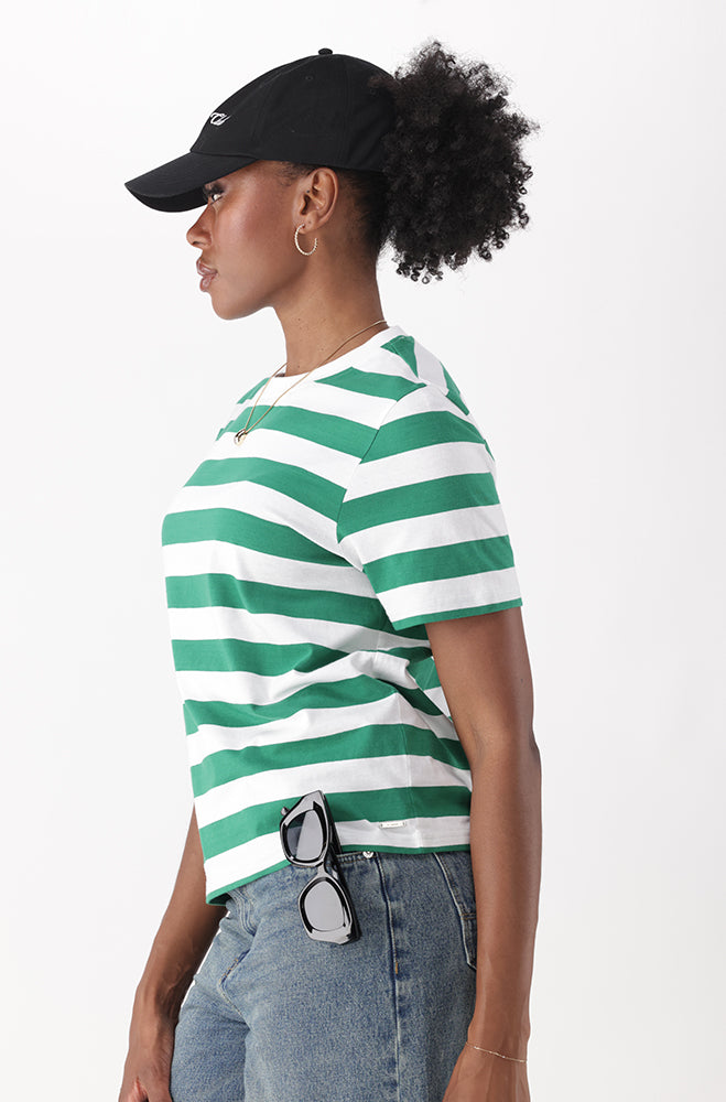CORRIE BOXY FIT STRIPE TEE