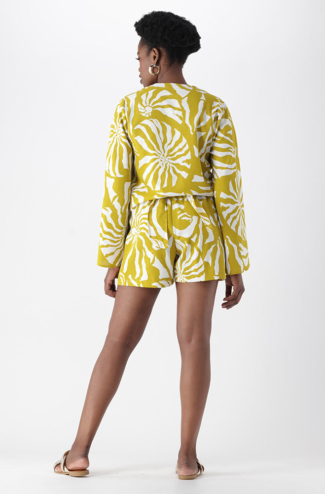 MELIA LINEN BLEND SHORTS