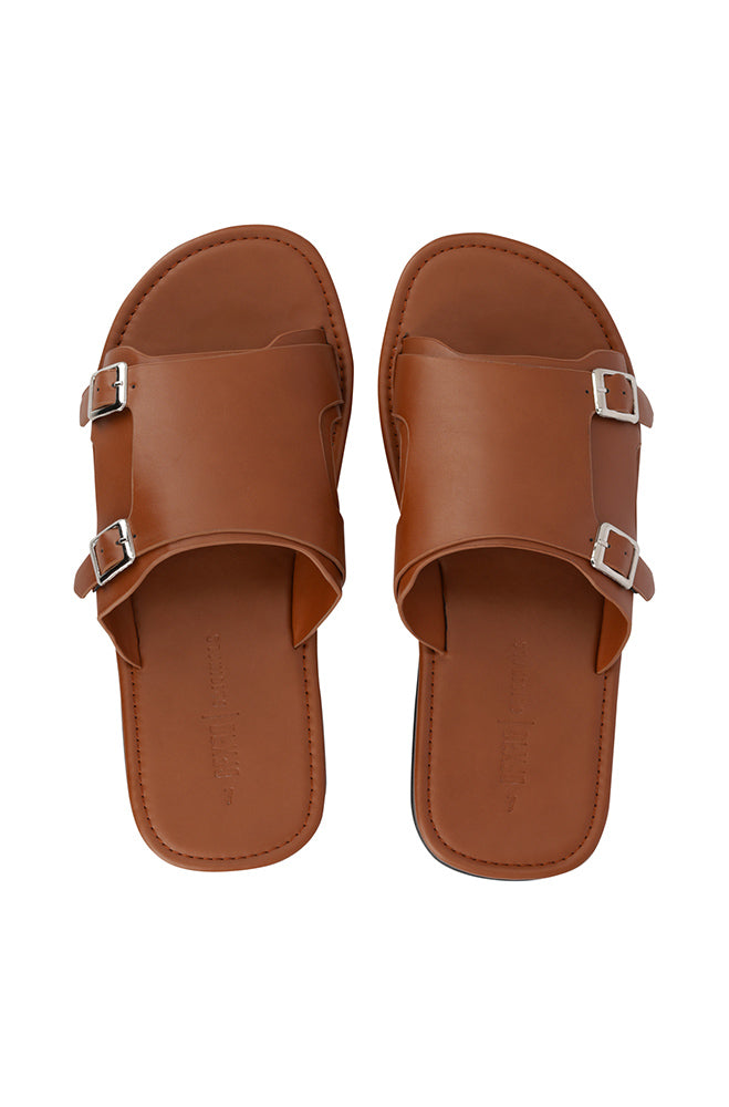 Footwear | Lendal Faux Leather Sandal _ 163272 Tan Sandals