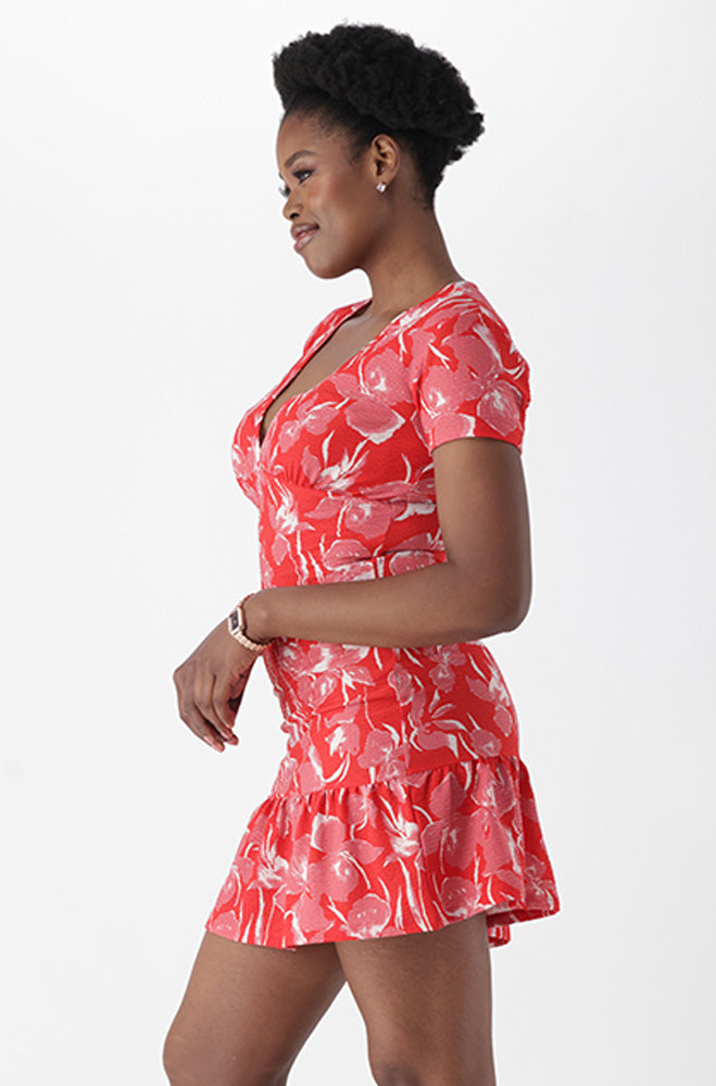 AMYRA TEXTURED DRESS