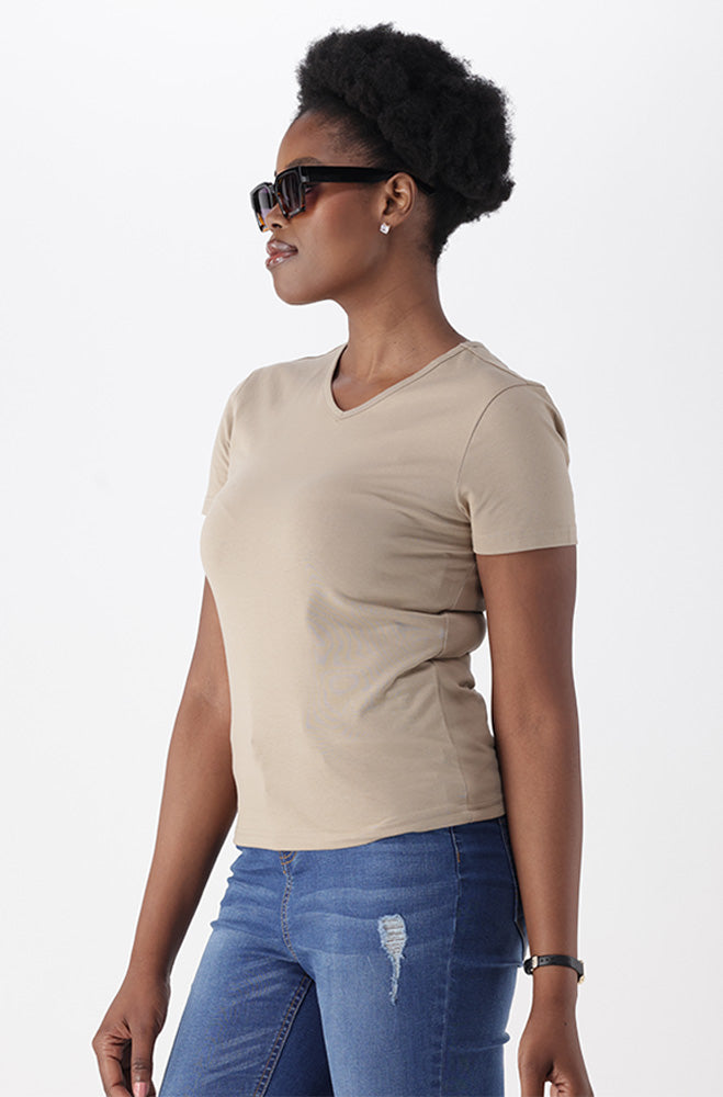 GRACE V NECK TEE