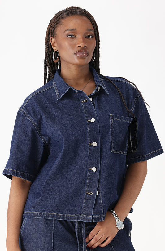 MARGAN DENIM SHIRT JACKET