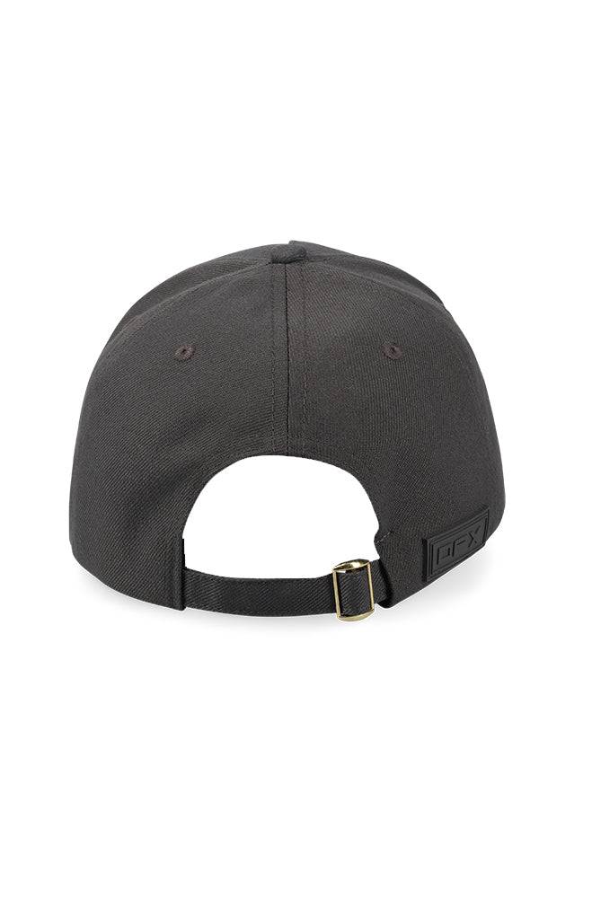 NIKO RUBBERIZED LOGO PEAK CAP - GREY