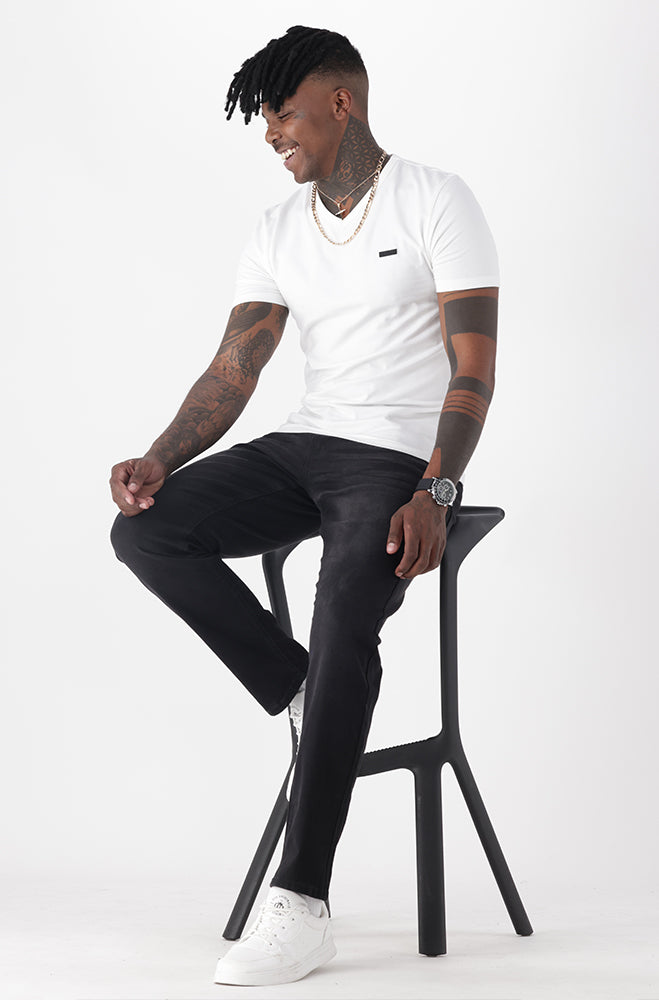 Cedar Slim Fit Denim _ 112237 _ Black Wash