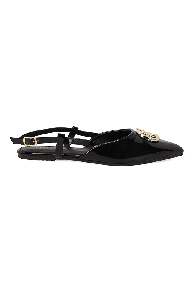 Footwear | Sara Branded Trim Slingback Pump Flats