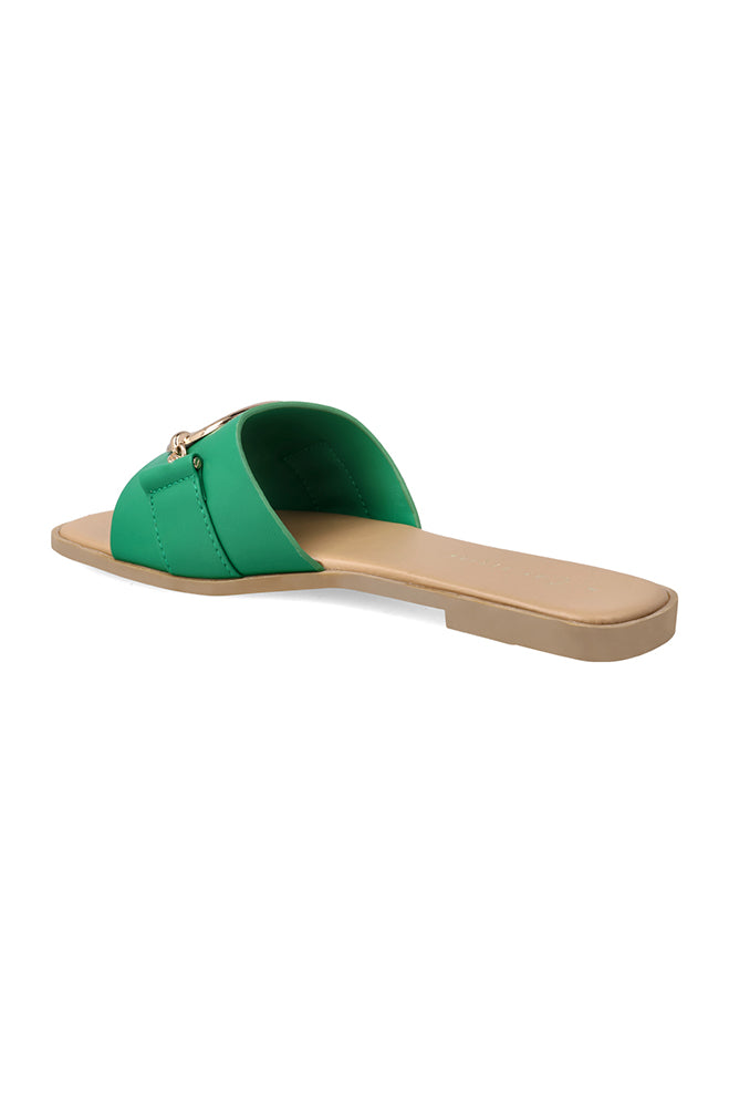 Camy circular gold trim sandal
