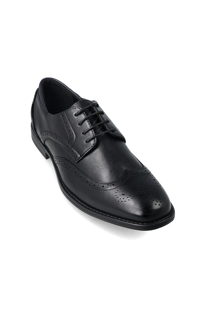 Footwear | Kade Fashion Brogue Formal _ 158772 Black Flats