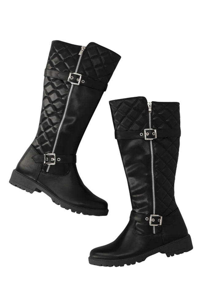 Lily Quilted long rider boot