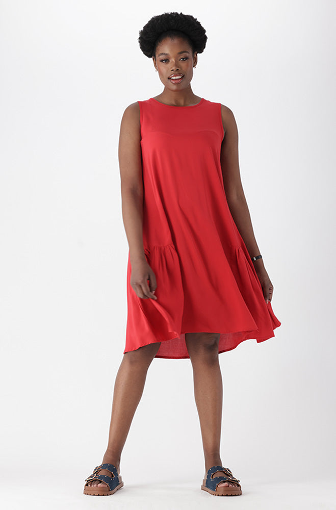 ALIVIA SLEEVELESS TIERED DRESS