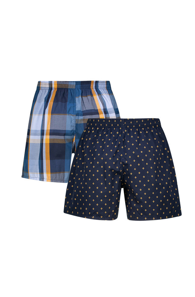 Earl Woven Boxers 2pk _ 150473 _ Navy