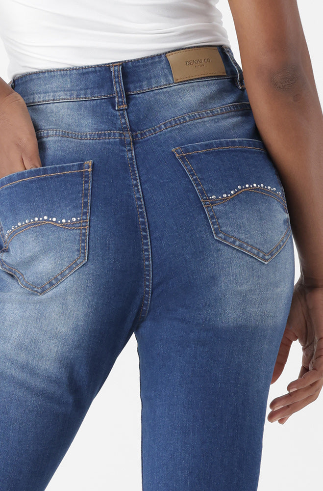 Colbie High Rise Cropped Denim _ 151313 _ Mid Wash