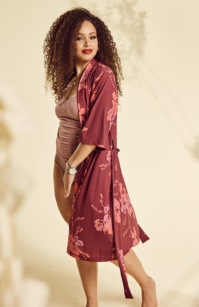 Ruby All Over Printed Wrap Gown _ 152908 _ Multi