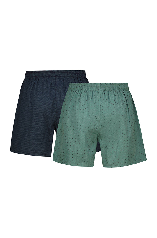 Clay Woven Boxers 2pk _ 153049 _ Green