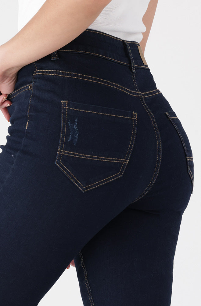 Nova Denim Pedal Pusher _ 153062 _ Dark Wash