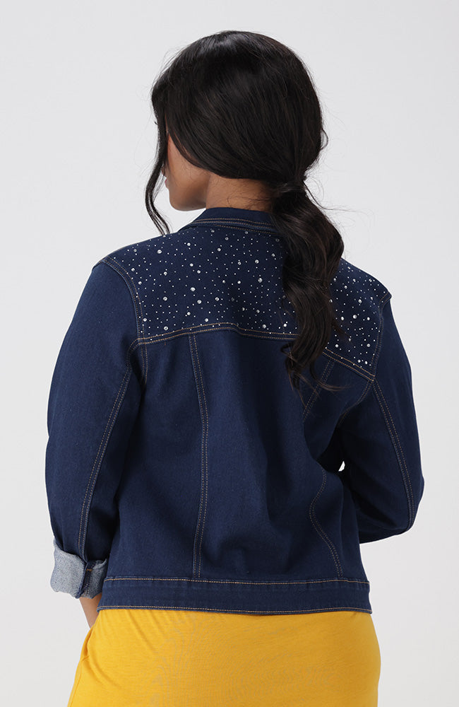 Arizona Sparkle  Denim Jacket _ 153064 _ Mid Wash