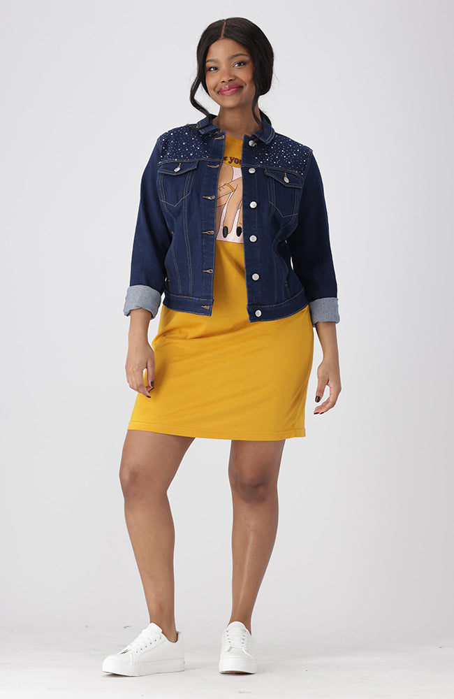 Arizona Sparkle  Denim Jacket _ 153064 _ Mid Wash