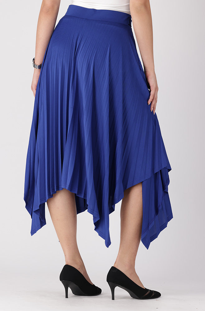 Sienna Hanky Hem Skirt _ 154100 _ Blue