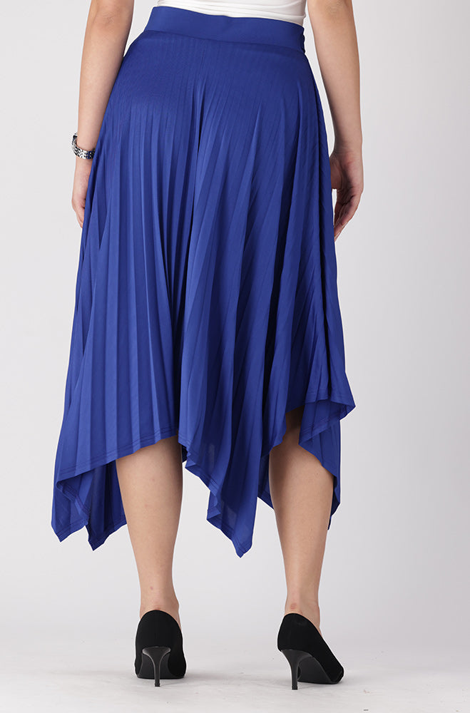 Sienna Hanky Hem Skirt _ 154100 _ Blue