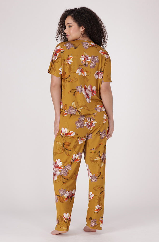 Taylor 2 Pc Printed B/T Top/Pants _ 154109 _ Gold